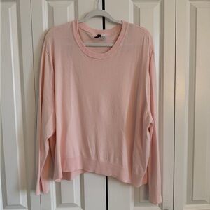 H&M Light Pink Crew Neck Sweater